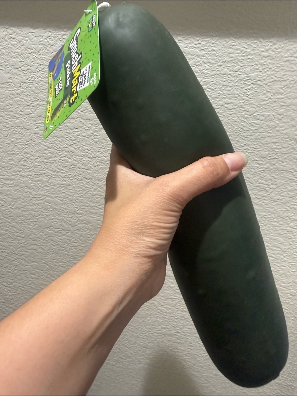 RMS SmushMart Jumbo Pickle Squishy. From Crazy Fun. NEW. 14x6inch